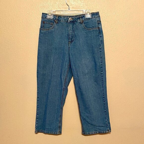 Coldwater Creek Denim - Coldwater Creek Capri Jeans Women's Size 10 Mid Rise Denim Blue Vintage